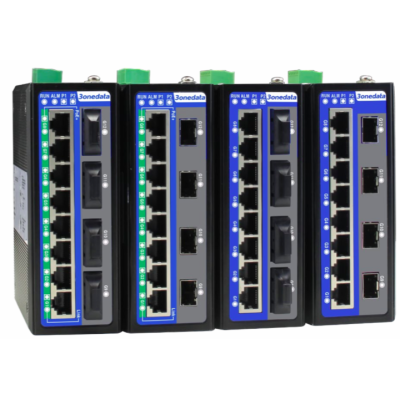3onedata IES6312-8GT4GS 12-port Gigabit 10/100/1000TX, Layer 2, Managed Industrial Ethernet Switch